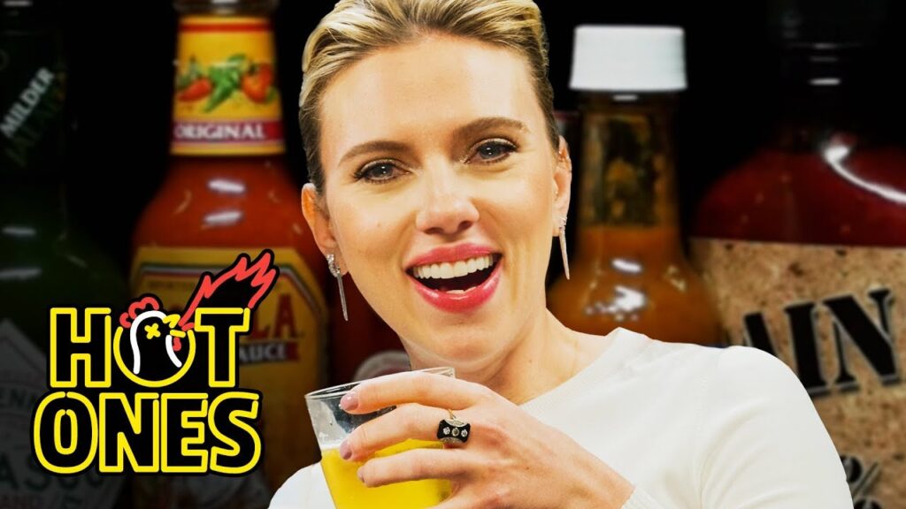Scarlett Johansson Tries To Not Spoil Avengers While Eating Spicy