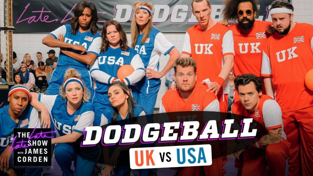 Team USA v Team UK Dodgeball w Michelle Obama
