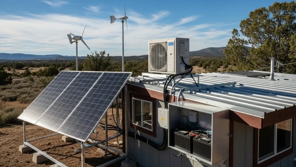 Sistema off grid para ar condicionado