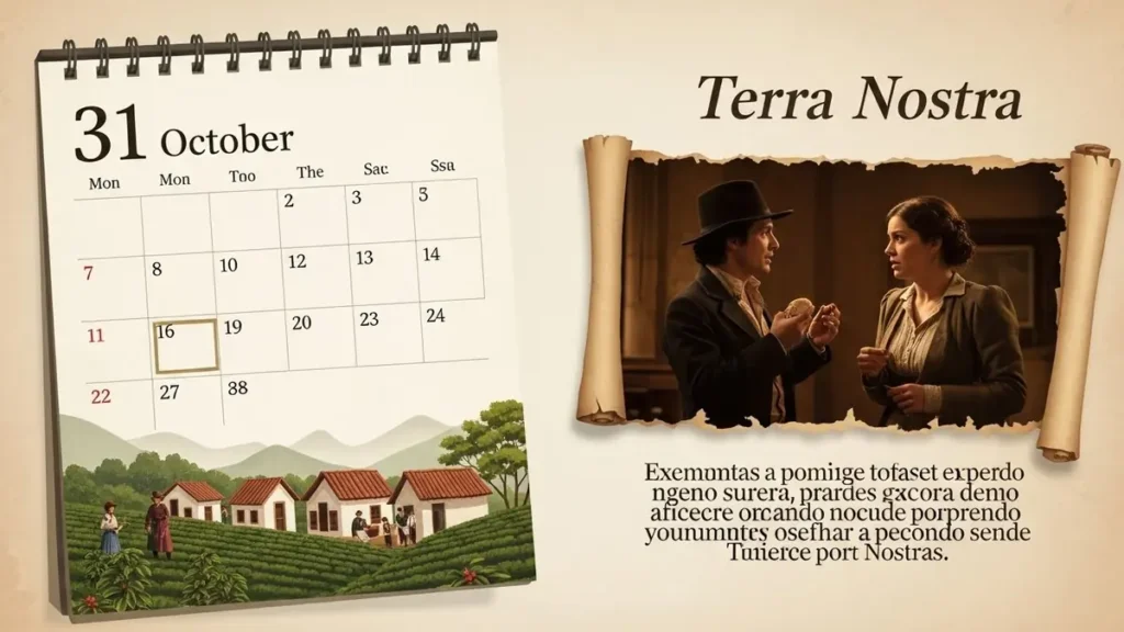 Horário e resumo da novela “Terra Nostra” hoje (31/10) Horário e resumo da novela “Terra Nostra” hoje (31/10)